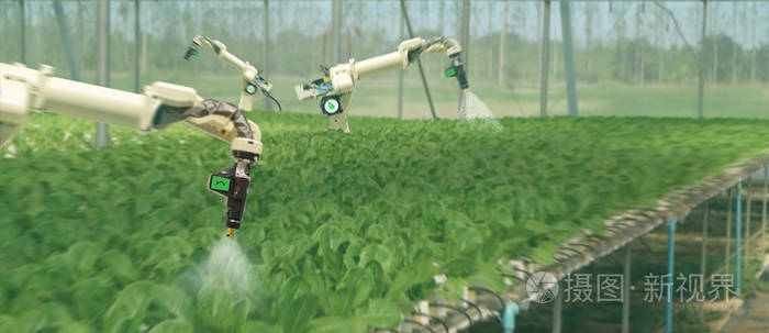 智能机器人在农业未来的概念, 机器人农民 (自动化) 必须编程工作, 以