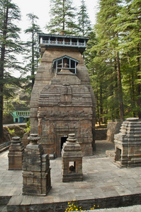 Dandeshwar 寺。印度 Almora 区北阿坎德邦