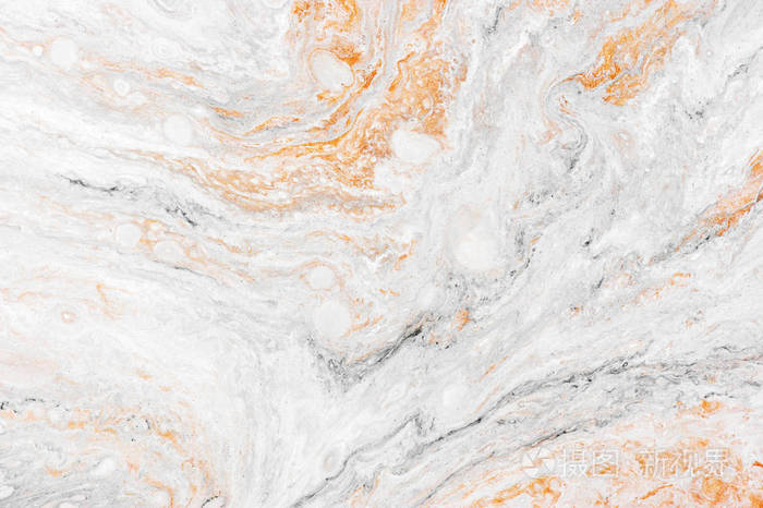 手绘白色大理石纹理与金色污渍