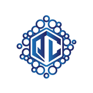 qc 首字母六角标志向量照片