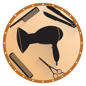 理发店的图标集图片