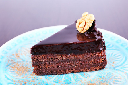 美味的巧克力蛋糕
