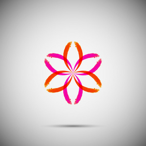 花 logo 模板图片