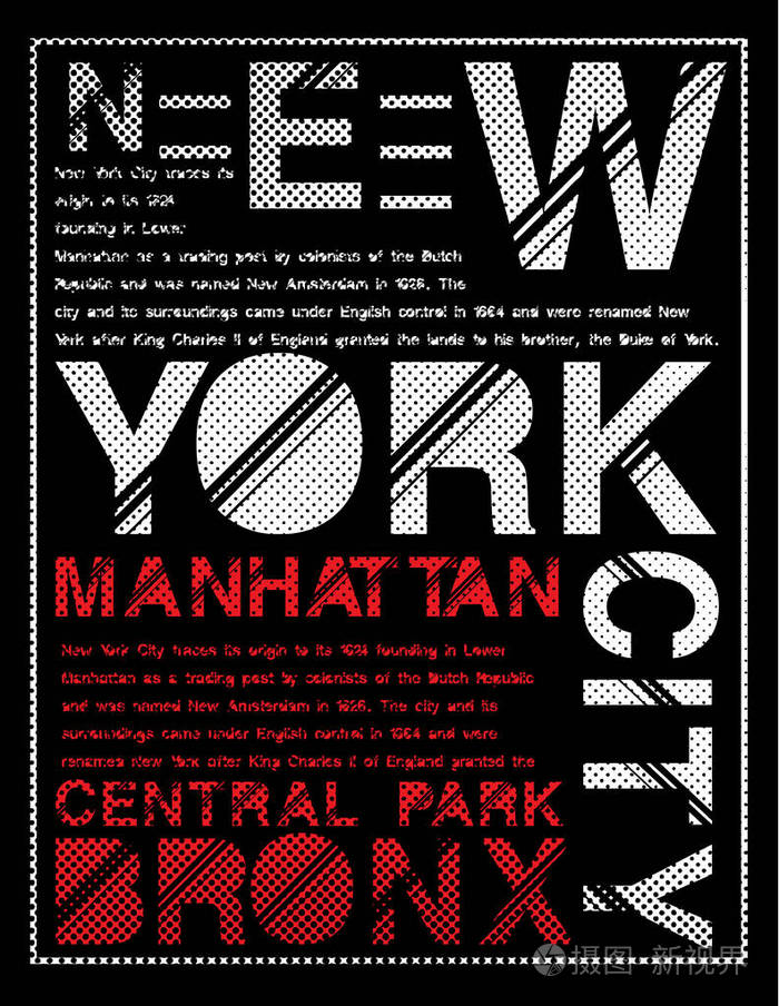 纽约排版平面设计
