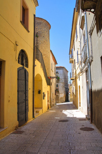 小巷。acerenza。巴西利卡塔。意大利