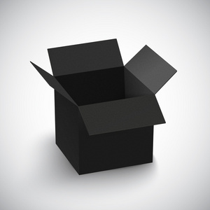 打开盒子和地球仪打开的盒子打开纸板包装盒子孩子打开一个幻想盒子