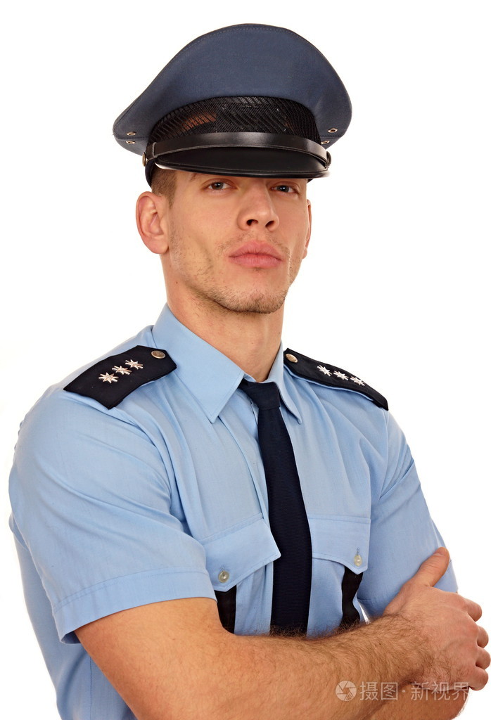 年轻的警察的肖像