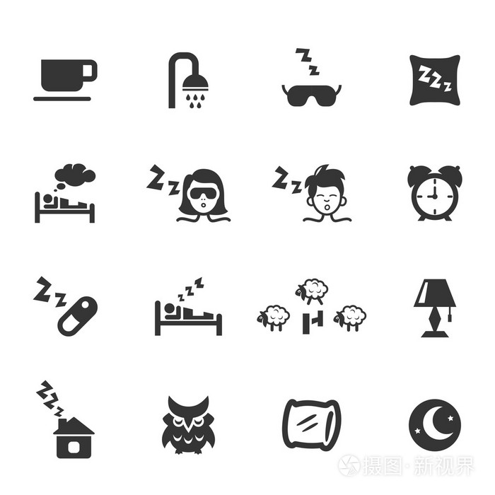 睡眠图标