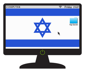 以色列计算机屏幕按钮