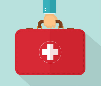 医生背着医疗包图片