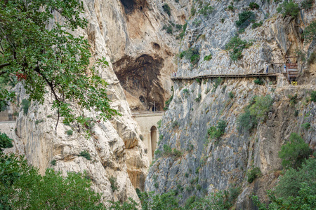 El Caminito del Rey 小径与游客