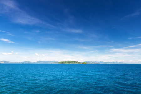 美丽的大海和蓝天