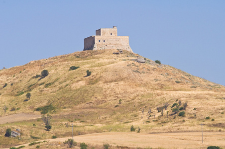 Monteserico 城堡。Genzano di Lucania。意大利