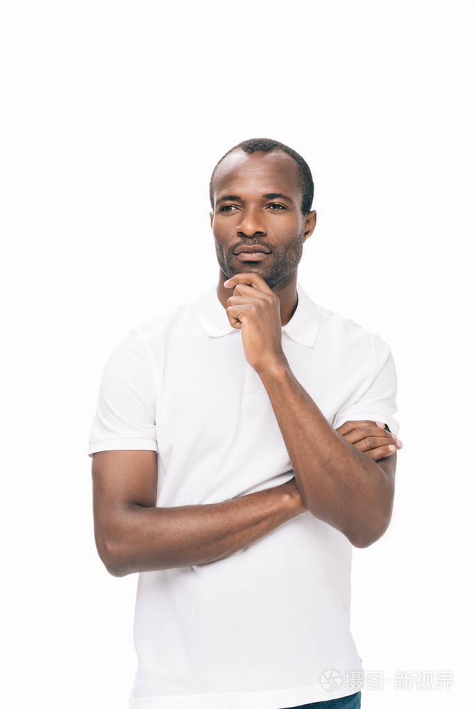 沉思的非洲裔美国人照片-正版商用图片0uv9uh-摄图新视界