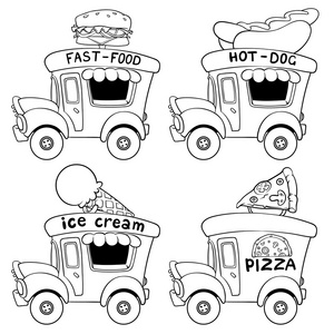 卖冰淇淋图片-卖冰淇淋素材-卖冰淇淋插画-摄图新视界