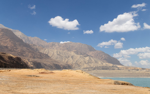 在 Jordan，中东死海海岸