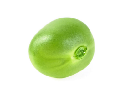 孤立在白色背景上的绿色豌豆