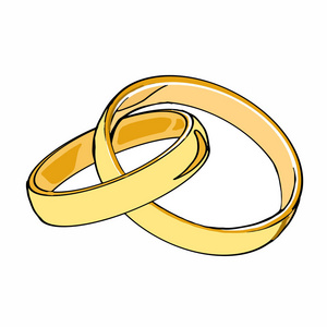 结婚戒指结婚夫妇