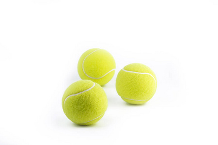 孤立在白色背景上的网球球