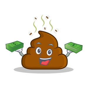 气味字符与钱船尾图释字符卡通照片