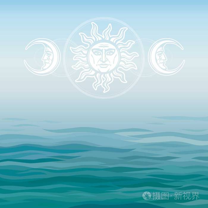 太阳和月亮与人脸图像 古代的符号 密宗 神秘 神秘主义 背景 海景观 矢量图 文本的地方插画 正版商用图片0uvqni 摄图新视界 太阳和月亮与人脸图像 古代的符号 密宗 神秘 神秘主义 背景 海景观 矢量图 文本的地方插画 正版商用图片0uvqni 摄图新视界