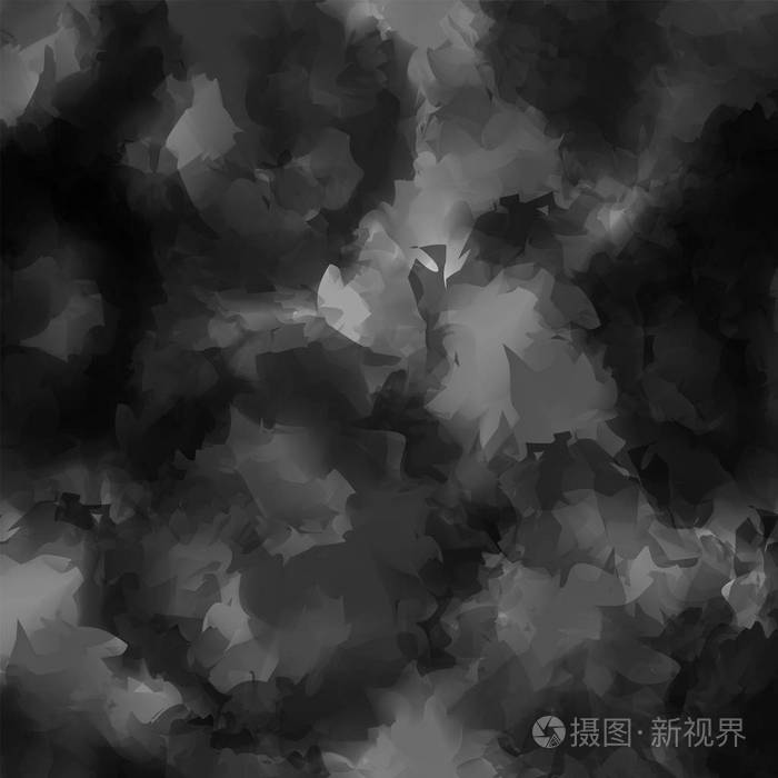 黑色和白色水彩纹理背景令人愉快抽象黑色和白色水彩