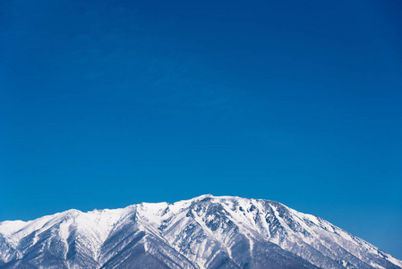 在冬季日本岩手县火山