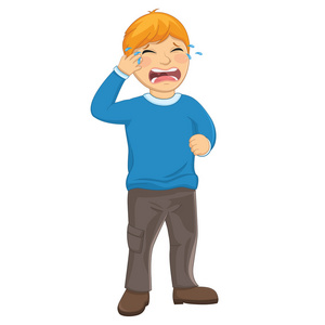 不开心的小孩图片