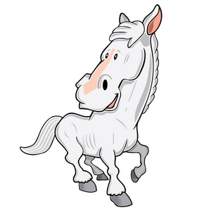 蹭蹭搞笑可爱卡通马照片