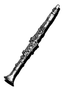 单簧管的插图