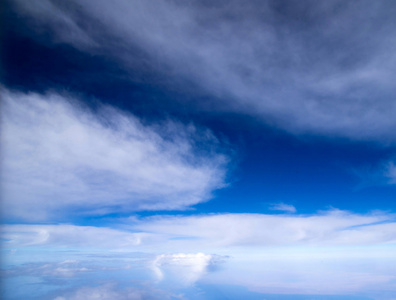 空中的天空背景