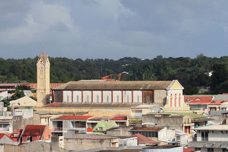 大教堂的圣 Pierre 和圣 Paul。普安特一皮特，瓜德罗普岛
