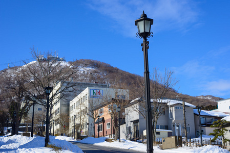 Hachimanzaka 和景观的北海道函馆市