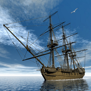 法国护卫舰美杜莎，18103d 渲染