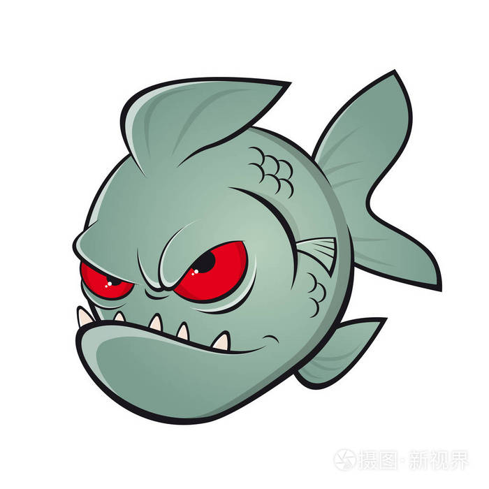 邪恶的漫画食人鱼