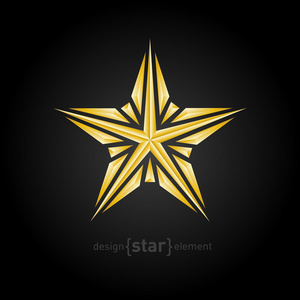 破碎颗金色的星星照片