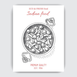 印度食品素描