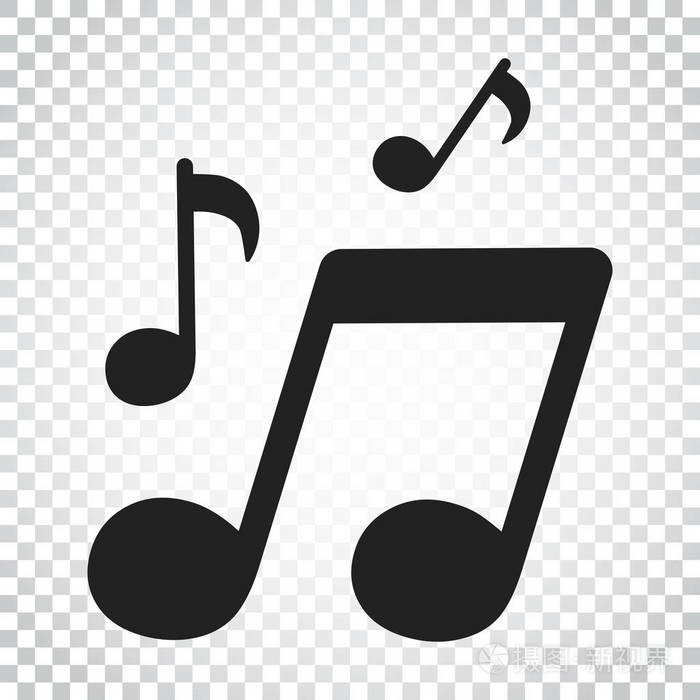 矢量音乐图标.声音注释说明.业务简单平