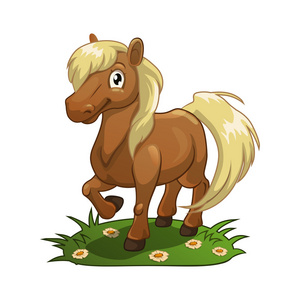 马卡通独角兽,用云大浪美丽的皇家马赶紧飞奔的马爱尔兰 cob / 爱尔兰