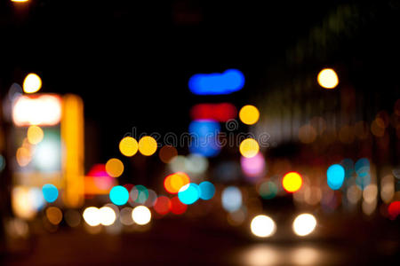 抽象城市灯光图片