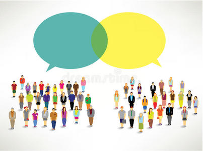 一大群人聚集设计照片