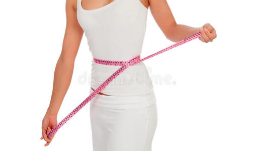展示米尺量腰围图片