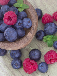 蓝莓和覆盆子