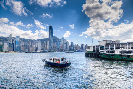 香港维多利亚港中央商务区