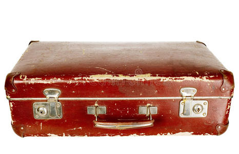 老式棕色手提箱