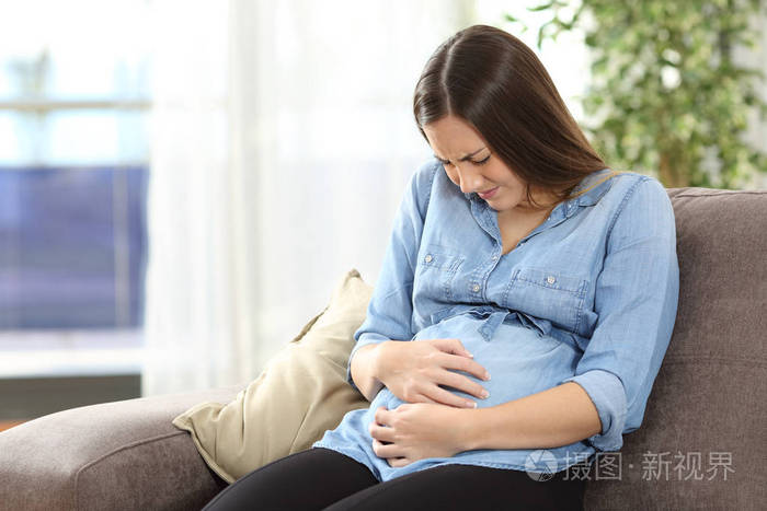 超大肚子孕妇 肚子疼图片