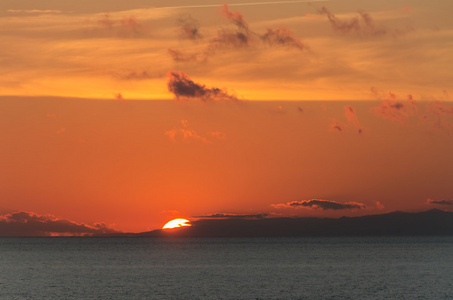 海上日落