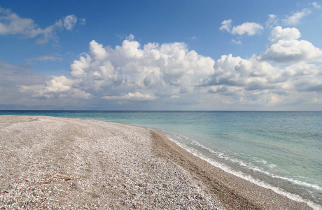 地中海的圆石滩