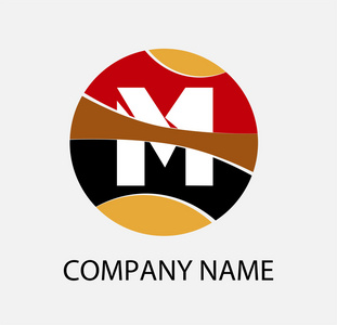 基于字母 M logo 的抽象图标
