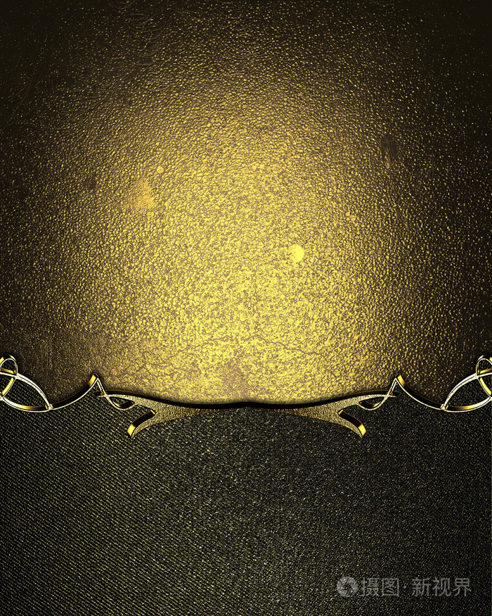 暗金色背景与黑色边缘用金子装饰.设计模板.设计网站